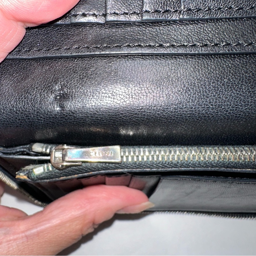 Celine Vintage Multifuction Grained Calfskin Dark… - image 7